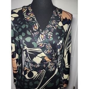 Issa London 100% Silk Dress Woman's Size 10 Butterfly